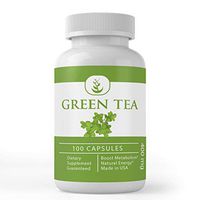 Green Tea Extract (100 Capsules, 400 mg Serving), Pure and Natural for Boosting Metabolism, Weight Loss, Energy and Immunity by Pure Organic Ingredients*