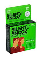 Silent SNOOZ Nasal Dilator Anti-Snore Device - Reusable Eucalyptus Scented Nose Vent Designed to Stop Snoring (30 Uses)