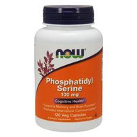 Now Foods Phosphatidyl Serine 100mg, 120 caps ( Multi-Pack)