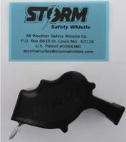 Storm Safety Whistle on Blister Card, Black