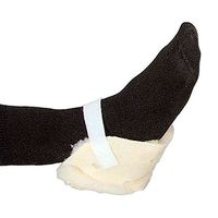 Skil Care Triple Ply Heel Protector (Pair), Synthetic Sheepskin Heel Pads with Side Vent Holes to Promote Air Flow