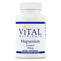 Vital Nutrients - Magnesium Citrate 150 mg - Magnesium for Enhanced Absorption - Gluten Free, Vegan Formula - 100 Vegetarian Capsules per Bottle