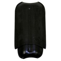EWT Bonded Leather Cigar Pouch Case (2 Cig, 48R, Black)