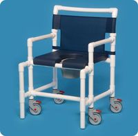 Innovative Products Unlimited SCC750 OS N-Shower Chair Commode with Deluxe Soft Seat