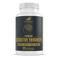 Daily Cognitive Enhancer Capsules | Brain Supplement for Memory, Mood, Improve Focus and Concentration, Clear Memory Fog | Proprietary Blend - DMAE, Green Tea, GABA, DHA, Bacopa, Huperzine A, Zinc