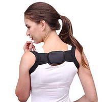 MILUCE Premium Posture Corrector for Men OR Women-Posture Corrector for Upper Back for Used to Correct Adult Men and Women, Hunchback Crowds (Color : Black)