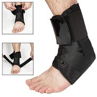 ORANDESIGNE Ankle Brace, Ankle Support Lace Up Adjustable Ankle Brace with Ice Pack Super Comfortable for Ankle Sprains, Volleyball, Basketball for Men, Women and Children