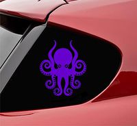 Slap-Art Waving Octopus Vinyl Decal Sticker (Purple)