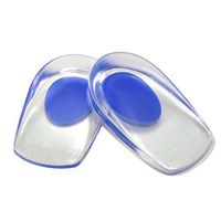 Chinatera Silicone Gel Heel Support Pad Cup Gel Shock Cushion Orthotic Insole Plantar (Blue)