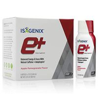 Isagenix e+ - Liquid Energy Shot Supplement with Hawthorn Berry, Green Tea, Licorice Root and More for Long-Lasting Energy - 2-Ounce Bottles (6 Pack) (Apple Pomegranate Flavor)