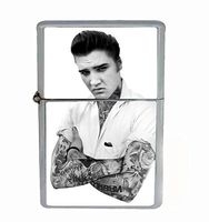 Customized Collectables Elvis Tattooed Flip Top Oil Cigarette Lighter