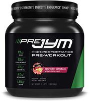 Pre JYM Pre Workout Powder - BCAAs, Creatine HCI, Citrulline Malate, Beta-Alanine, Betaine, and More | JYM Supplement Science | Raspberry Lemonade Flavor, 20 Servings