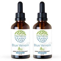 Blue Vervain A120 (2pcs) Alcohol Herbal Extract Tincture, Super-Concentrated Organic Blue Vervain (Verbena Hastata) Dried Herb (2x4 fl oz)