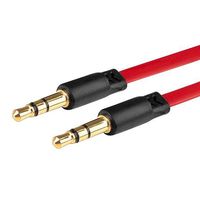 EverydaySource Red 3.3FT 3.5mm Stereo Extension M/M Cable, 2-Pack For Apple iPhone 7/7 Plus/ 6S / 6S Plus/SE/Samsung Galaxy S7/S8/S9/S9+ Plus