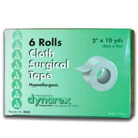 Cloth Surgical Tape 2"X10YDS. (6/Box) Box of 6 Each
