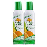 Citrus Magic Natural Odor Eliminating Air Freshener Spray Tropical Citrus Blend, Pack of 2, 6-Ounce Each