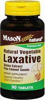 Mason Natural Vegetable Laxative Tablets 90 ea (Pack of 9)