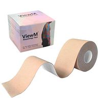 Viewm Kinesiology Tape Latex Free Therapeutic Sports Tape Waterproof Support for Muscles & Joints 2 Inch 16.5Ft Uncut Roll Latex Free (Beige)