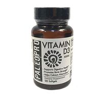 PaleoPro Vitamin D3 Supplement, 5000IU, Sugar-Free, Gluten-Free, No Artificial Ingredients, No Yeast, No Starch, No Preservatives, No Lactose