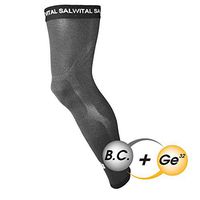 Vital Salveo - Bamboo Charcoal. Germanium Recovery Compression Outdoor Full Length Leg Knee Thigh Basketball Sleeve- Dark Grey(1 PC)-XXL