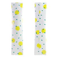 Pack of 100 Long Stick Pack Open Top Filling Food Safe Packaging Bags (1.8" x 6.3", Glossy Yellow Polka Dot)
