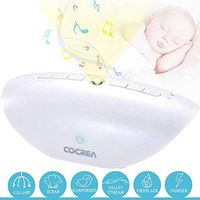 White Noise Sound Machine for Sleeping with Baby Night Light by Co-Crea Rechargable Natural Sounds Noise Sleep Machine for Baby/Toddler/Adualt 15 Unique High Fidelity Sounds Noise Sleep Machine
