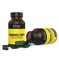 Turmeric Forte Capsules with Curcuminoids - Helps to Control Chronic Allergic Reactions and Cough, Common Cold, Herbal Blood Purifier, Immunity Booster – Bixa Botanical (450mg 60 Veg Capsules)