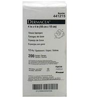 BND-35613840 441215 Sponge Dermacea Gauze LF Non-Sterile 4x4" 12Ply 200 Per Bag Part No. 441215 by Kendall Company