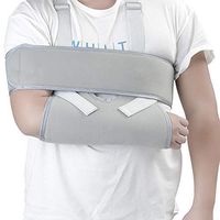 HNYG Medical Arm Sling Shoulder Immobilizer– Rotator Cuff Support Brace – Ergonomic Adjustable Grey Strap for Men, Women & Kids A786