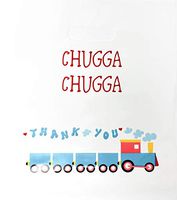 Lifetime Inc Party Favor Goodie Bags Theme Birthday Supplies Plastic with Handle (Train)