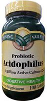 Spring Valley Probiotic Acidophilus 100ct Digestive Health