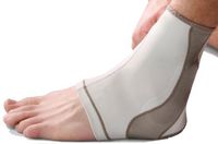 Mueller Life Care Ankle Support - 40.5-45.5cm, White/Gold