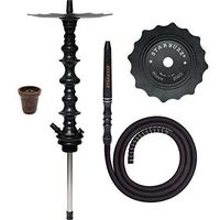 Starbuzz Wood Line Challanger 28" Hookah Stem (Black with Silver Stripes)