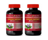 Stress Relief Supplement for Men - Adrenal Support - Advanced Complex - Adrenal Response Formula - rhodiola rosea Energy - 2 Bottles 120 Capsules