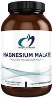 Designs for Health Magnesium Malate - 360mg Bio-Available High Absorption Magnesium Malic Acid Supplement - Supports Energy and Muscle Recovery High Absorption - Non-GMO and Gluten Free (240 Capsules)