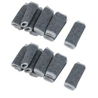 uxcell 20 Pcs Volleyball Elastic Breathable Thumb Support Protector Finger Sleeve Gray