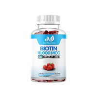 Biotin 10,000mcg Gummies for Women & Men - 5,000mcg per Gummy - 2X Extra Strength Biotin for Hair Skin & Nails - Vegan, Non-GMO - 60 Count