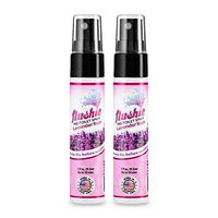 Flushie Pre-Toilet Sprays 1-Ounce Bottle, Lavender Rain Scent, Bathroom Deodorizer, Poop Spray, Perfect for Travel 1oz (2 Pack)