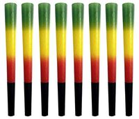 Elephant Rolling Papers, Rasta Pre-Rolled Cones 8 Pack
