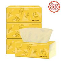 Bamboo Paper Towel - Biodegradable Disposable Paper Towels and handkerchiefs - Home Kitchen Eco-Friendly Recycled Toilet Paper - Fit Into Standard Hand Towel Holder and Dispensers