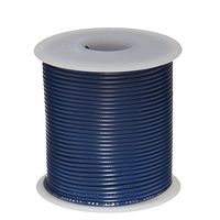 Remington Industries 20UL1007STRBLU UL1007 20 AWG Gauge Stranded Hook-Up Wire, 300V, 0.0320" Diameter, 100' Length, Blue