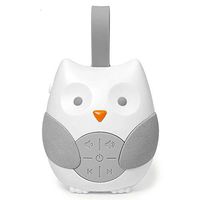 Tiktalk Portable White Noise Machine for Sleeping for Baby and Kids, Owl Music Soother for Crib and Travel, with 2 Soothing Sounds and 10 Lullabies, Battery Powered
