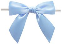 BAYWIND LTD; 3" Twist Tie Bows- 100pc (Light Blue)