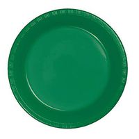 Club Pack of 240 Emerald Green Disposable Plastic Party Banquet Dinner Plates 9"