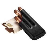 Humidors Cigar 3 Sticks Cigar Portable Humidifier Travel Cigar Sets Cigar Set Good Sealing Performance (Color : Black, Size : 17.52.89.4cm)