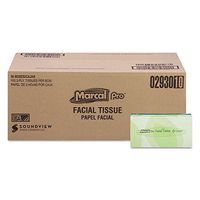 Marcal Pro Facial Tissues, 2-Ply White, 100/Box, 30 Boxes/Carton (MRC2930)