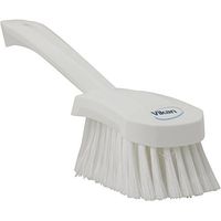 Vikan 41945 Coarse/Fine Sweep Hand Brush, Polypropylene, Polyester Bristle, 10", White