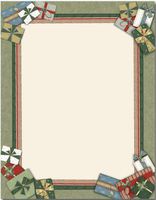 Masterpiece Studios Traditional Presents Letterhead Stationery - Pack of 25 Sheets