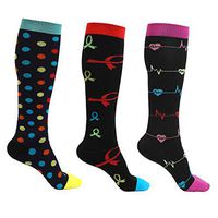 SherryDC Compression Socks for Women & Men (3 Pair, S/M) Best Medical Grade Graduated Compression Stockings for Running, Athletic, Nursing, Pregnancy, Flight Travel