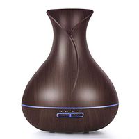 Jiaming Essential Oil Diffuser-Ultrasonic Cold Mist Humidifier-Air Humidifier-Timed Shutdown Function- Suitable for Bedroom Baby Room Yoga Room-Deep Wood Grain